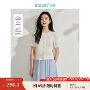 茵曼（INMAN）毛衣女POLO領(lǐng)2025春季套頭針織衫女裝新款通勤長袖毛衣上衣 白色-天然晶石領(lǐng)口 常規(guī) W18525320 S