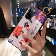 適用三星S20 FE手機殼A71 4G腕帶S25 Edge保護套A51全包女款A31情 腕帶蝴蝶飛舞 三星Galaxy?ote10