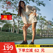 駱駝（CAMEL）追云運動鞋男丨全地形城市跑鞋男鞋春夏鞋子 7714-1，幻影黑，女 39
