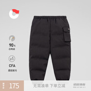 保姆鵝 寶寶羽絨褲兒童耐污羽絨褲小童外穿羽絨褲保暖加厚冬裝 炭黑 130