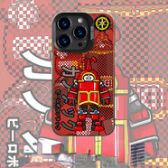 飛克斯蘋(píng)果16Pro手機(jī)殼 iPhone16ProMax新款全包防摔彩銀殼卡通防摔耐磨手機(jī)殼 CY156-黑【鐵甲小寶】 iPhone16Pro