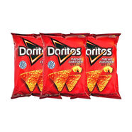 多力多滋（Doritos）玉米片57g奶酪芝士脆即食休閑膨化薯片年貨零食 【中國臺灣】超濃芝士味57g*3袋