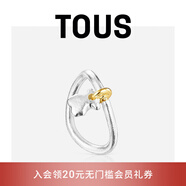 TOUS 桃絲熊 Luah系列925銀鍍金小熊戒指情侶生日禮物女情侶禮物疊戴 12.5號