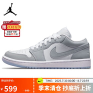 耐克NIKE籃球鞋男女同款小迪奧AJ1 JORDAN 1運(yùn)動(dòng)鞋DC0774-105白灰36.5