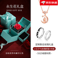匆匆那年（Congcongnanian）【新品】小王子與玫瑰花純銀項(xiàng)鏈女生輕奢小眾設(shè)計(jì)鎖骨鏈彩金吊墜 小王子守護(hù)玫瑰項(xiàng)鏈+對(duì)戒+永生花