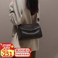 viney牛皮包包女包品牌斜挎枕頭包輕奢單肩包生日禮物高級感送女友老婆