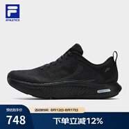 斐樂（FILA）官方男鞋NUVOLE JOG路跑鞋2025夏新款柔云健步鞋運(yùn)動(dòng)鞋 駿馬黑-BB 40