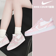 耐克（NIKE）女鞋 2025新款夏季時尚潮流休閑鞋輕便舒適低幫板鞋子大童鞋 櫻花粉-100/新款  38