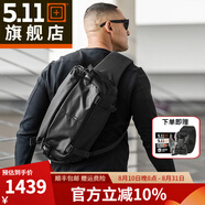 5.11戶(hù)外休閑單肩包防潑水騎行包lv6戰(zhàn)術(shù)斜挎包511多功能腰包56702 LV10/10L容量/黑色