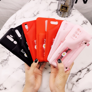 多殼小雛菊可攜式帶零錢包適用OPPOReno13/12pro手機保護殼A97/a56矽 黑色 PP A59s