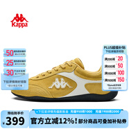 KAPPAWing卡帕女鞋賽車鞋復(fù)古德訓(xùn)鞋2025夏季新款運(yùn)動鞋潮流休閑板鞋子 錫蘭黃/白色 38
