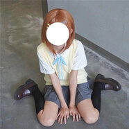 LMVXRM日系校園風(fēng)小眾JK制服Cos服毛衣裙套動(dòng)漫Cosplay 套裝黃色+短襯衫+藍領(lǐng)繩+灰裙 XS