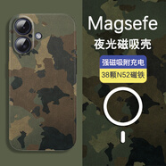 殼智通Magsafe磁吸殼適用Pro手機殼復古迷彩新款蘋(píng)果16E硬殼15P 磁吸款復古迷彩 全包硬殼 iPhone6plus