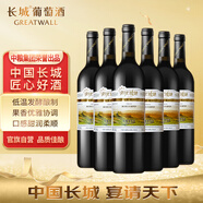 長(cháng)城 陽(yáng)光坡地 優(yōu)選級解百納干紅葡萄酒 750ml*6瓶 整箱裝 熱紅酒
