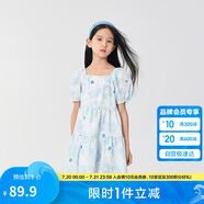 巴拉巴拉女童夏裝連衣裙24中大童甜美裙子泡泡袖202224111040