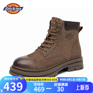Dickies男士馬丁靴高幫時(shí)尚男靴工裝靴情侶靴男 咖色 37 -女款 