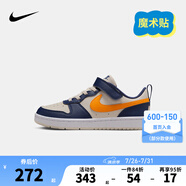 NIKE 耐克男女童休閑板鞋COURT BOROUGH魔術(shù)貼易穿脫兒童運(yùn)動童鞋低幫 DV5457-126 28 【建議腳長17cm】