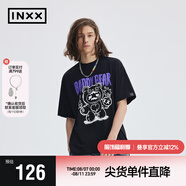 英克斯（inxx）Standby潮牌shinwoo聯(lián)名印花男女同款短袖T恤XME2010929 黑色 XL