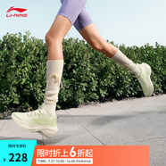 李寧凌波丨休閑慢跑鞋女鞋25夏季新款時尚透氣舒適輕盈簡約回彈運動鞋 【凌波】淡果綠(018款)-3 40