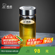 希諾玻璃杯單層加厚大容量家用辦公泡茶杯子男車(chē)載水杯XN-6017L 530mL