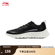 李寧（LI-NING）輕弦丨跑步鞋女鞋夏季潮流百搭休閑慢跑鞋ARSU054 黑色-3 36