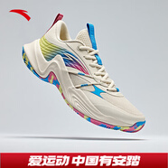 安踏KT3 team｜籃球鞋男夏季湯普森防滑減震男戶外實(shí)戰(zhàn)比賽運(yùn)動(dòng)鞋子 【熱浪】泥沙灰/海底藍(lán)/嫩芽綠-2 39