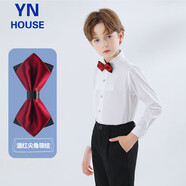 衣諾坊兒童西服領(lǐng)結(jié)領(lǐng)花男女生領(lǐng)帶西裝蝴蝶結(jié) 領(lǐng)結(jié)：酒紅尖叫