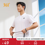 361°短袖男士t恤夏季運(yùn)動(dòng)服速干衣跑步健身上衣polo衫652424122H-1