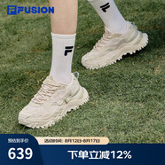 FILA FUSION斐樂(lè)女鞋BIANCO老爹鞋季新款硬糖鞋休閑鞋厚底運(yùn)動(dòng)鞋女 夏威夷果黃-MS 36