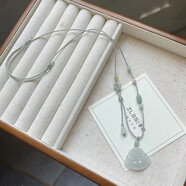 山頭林村玉佩掛繩高檔吊墜繩手手編項鏈翡翠佛平安扣女鎖骨鏈百搭 灰色葫蘆吊墜繩 熱賣(mài)款