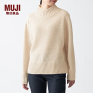 無(wú)印良品 MUJI 女式 含牦牛絨羊毛 寬版毛衣 BAL02A0A 燕麥色 M-L