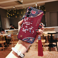 立體浮雕s25三星s24手機殼s23國風(fēng)ultra花鳥(niǎo)a54媽媽喜鵲note20硅 玉蘭貴鳥(niǎo)紅八送酒紅流蘇 三星Galaxy S25+