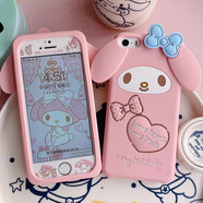 膜鹿堂美樂蒂適用iphone16Plus手機殼蘋果15/14ProMax軟硅膠套13/12mini [蝴蝶結(jié)-大耳美樂蒂] iPhone6s