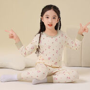 麥科貝爾兒童保暖手套套裝加絨加厚純棉寶寶女童保暖衣冬男童手套 花朵兔子退貨包運(yùn)費(fèi) 110推薦身高95-105cm