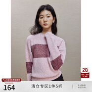 自巧小個子法式復古毛衣女2023冬季新款溫柔風寬松圓領針織衫上衣 漿果紅 XXS (1碼)