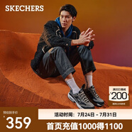 斯凱奇（Skechers）男士老爹鞋復(fù)古潮流百搭運動鞋厚底舒適減震耐磨休閑運動鞋 51241-炭灰色/黑色/CCBK 41
