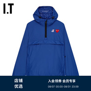 PLAY COMME DES GARCONS CDG IT 川久保玲情侶連帽上衣套頭半拉鏈 BLX/藍(lán)色 2XL
