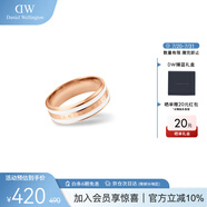 丹尼爾惠靈頓（DanielWellington）dw戒指女綢緞白玫瑰金情侶對(duì)戒生日禮物送女友DW00400044