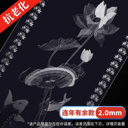 空調(diào)擋隔斷窗軟門簾夏季擋風(fēng)商用透明pvc塑料店鋪皮簾子冷氣防風(fēng) 【連年有余 余印花】透明印花20mm厚抗老化(重疊 重疊后：15cm寬*330cm高/1條