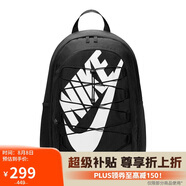 耐克（NIKE）男女雙肩包背包 大容量旅行包電腦書包休閑包DV1296-010 黑白