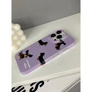文枝小眾臘腸狗菲林手機(jī)殼 適用于蘋果16e/i13Pro15/11/8p保護(hù)套情侶 小眾臘腸狗-精孔全包光 iphone7plus/8plus