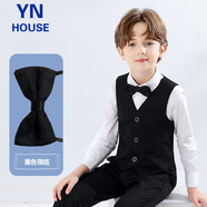 衣諾坊兒童西服領(lǐng)結領(lǐng)花男女生領(lǐng)帶學(xué)生西裝蝴蝶結 領(lǐng)結：黑色