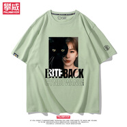 歌百夢(mèng)王心凌SugarHigh演唱會(huì)同款短袖 男女專輯封面周邊粉絲百搭t恤 牛油果綠1 S