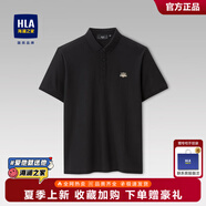 海瀾之家Polo衫男士短袖運(yùn)動夏季薄款簡約商務(wù)翻領(lǐng)上衣短袖體恤衣服半袖 黑色D6 S 165/84A 推薦110-124斤