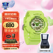 卡西歐（CASIO）手表女G-SHOCK和BABY-G系列運動(dòng)石英表送女生禮物學(xué)生送人 BA-110YK-3A