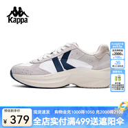 卡帕（Kappa）背靠背板鞋跑鞋男2024新款休閑運動鞋女款 淺棕-6337 38