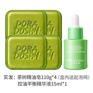 朵拉朵尚朵拉朵尚茶樹精油洗臉皂男士女潔面沐浴洗澡肥皂深層清潔香皂 茶樹皂110g*4（每盒皂內(nèi)送起泡網(wǎng) 110g
