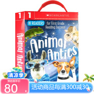 英文原版 Early Learners 16冊(cè)盒裝 Animal Antics First Grade Reader Box Set 學(xué)樂(lè)學(xué)前幼兒園閱讀啟蒙 Guided Reader 紅色 夢(mèng)想童趣