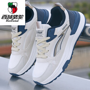 西域駱駝（VANCAMEL）鞋子男夏季透氣網(wǎng)面運動鞋百搭青年休閑鞋防滑軟底男士跑步鞋 GA6805米蘭 39