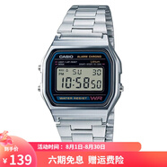 卡西歐（CASIO）手表 經(jīng)典方塊小金表時(shí)尚ins復(fù)古男表女表情侶表夜光電子表 A158WA-1D 36mm表盤男款
